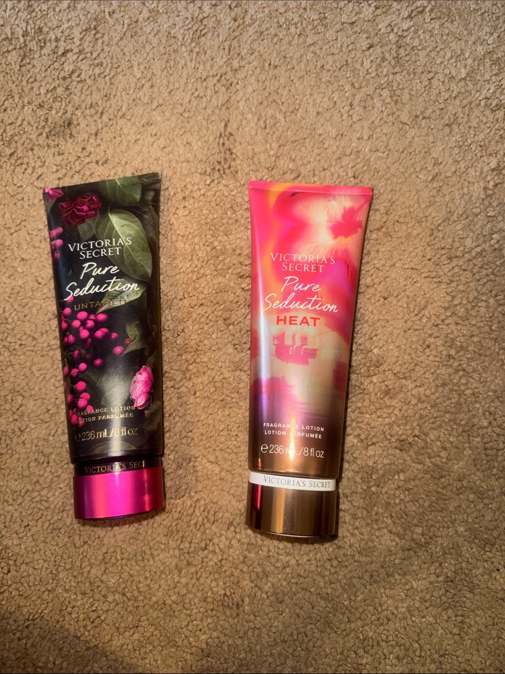 Victoria's Secret Pure seduction line Gold Body Lotions. Summer edition
